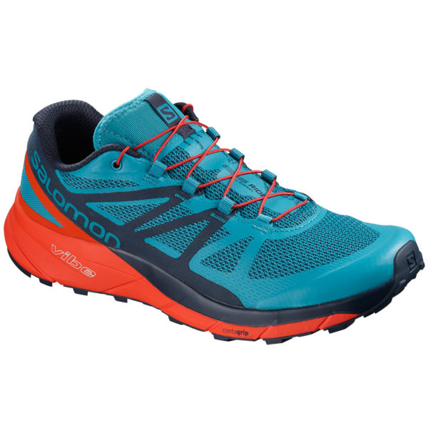 Salomon Men's Sense Ride Trail Running Shoes - Blue - Size 8