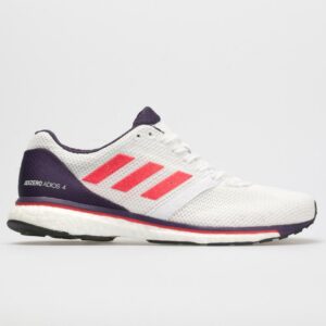 adidas adizero adios 4: adidas Women's Running Shoes White/Shock Red/Legend Purple
