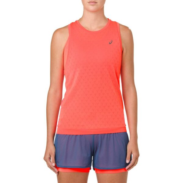 ASICS GEL-Cool Sleeveless Top Women's Running Apparel Flash Coral, Size Small