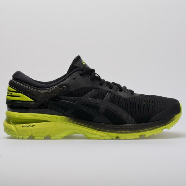 ASICS GEL-Kayano 25 Men's Running Shoes Black/Neon Lime Size 10.5 Width D - Medium