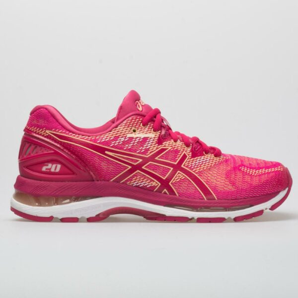 ASICS GEL-Nimbus 20 Women's Running Shoes Bright Rose/Apricot Size 8 Width B - Medium