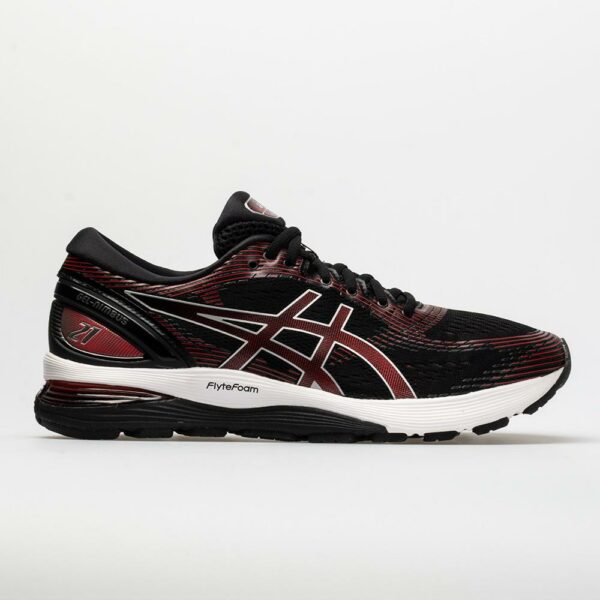 ASICS GEL-Nimbus 21 Men's Running Shoes Black/Classic Red Size 8.5 Width D - Medium