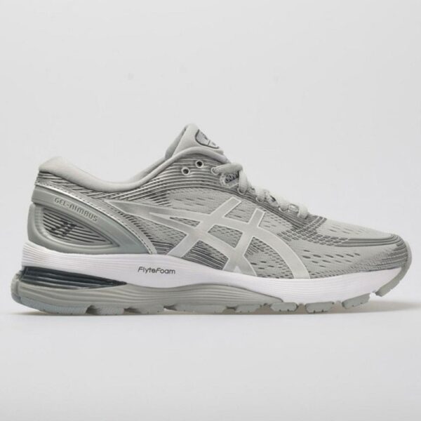 ASICS GEL-Nimbus 21 Men's Running Shoes Mid Grey/Silver Size 14 Width D - Medium