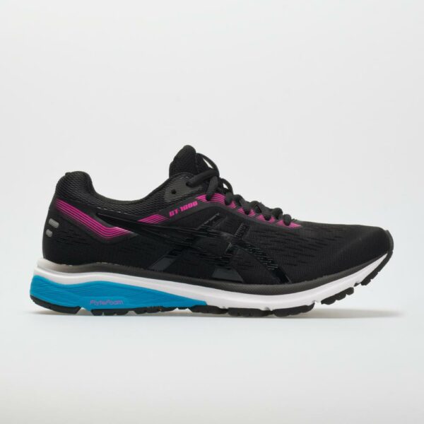 ASICS GT-1000 7 Women's Running Shoes Black/Pink Glow Size 9 Width B - Medium