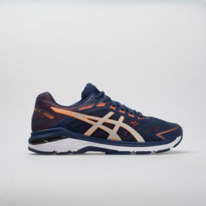 ASICS GT-2000 7 Men's Running Shoes Indigo Blue/Shocking Orange Size 10 Width EE - Wide