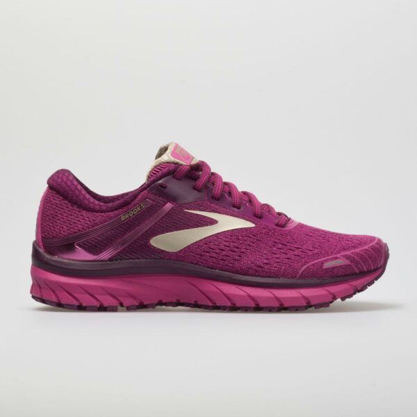Brooks Adrenaline GTS 18 Women's Running Shoes Pink/Plum/Champagne Size 6.5 Width B - Medium