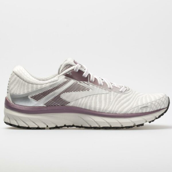 Brooks Adrenaline GTS 18 Women's Running Shoes White/Purple/Grey Size 10 Width B - Medium