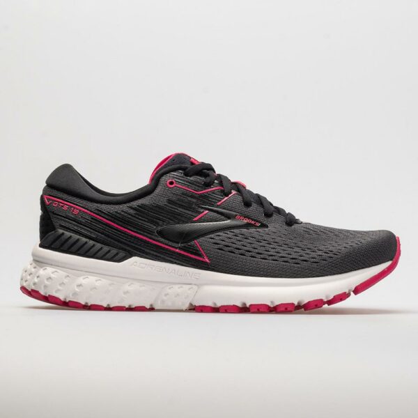 Brooks Adrenaline GTS 19 Women's Running Shoes Black/Ebony/Pink Size 7 Width B - Medium