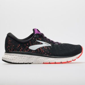 Brooks Glycerin 17 Women's Running Shoes Black/Fiery Coral/Purple Size 7 Width B - Medium
