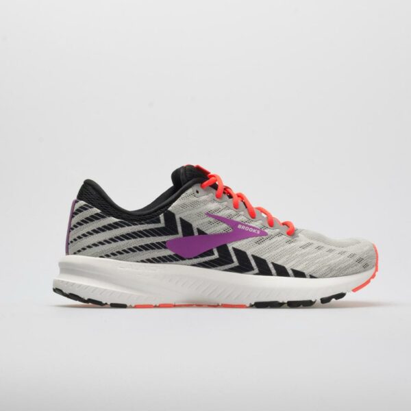 Brooks Launch 6 Women's Running Shoes Gray/Black/Purple Size 9.5 Width B - Medium