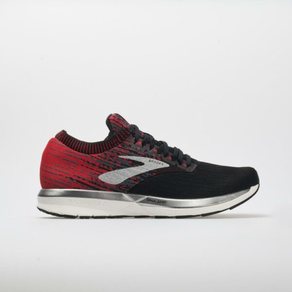 Brooks Ricochet Men's Running Shoes Black/Ebony/Red Size 11.5 Width D - Medium