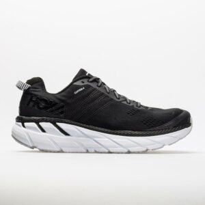 Hoka One One Clifton 6 Men's Running Shoes Black/White Size 11 Width D - Medium