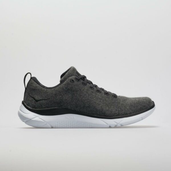 Hoka One One Hupana Wool Men's Running Shoes Neutral Gray/White Size 11 Width D - Medium
