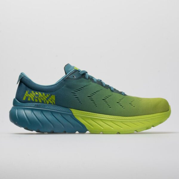 Hoka One One Mach 2 Men's Running Shoes Storm Blue/Lime Green Size 8.5 Width D - Medium
