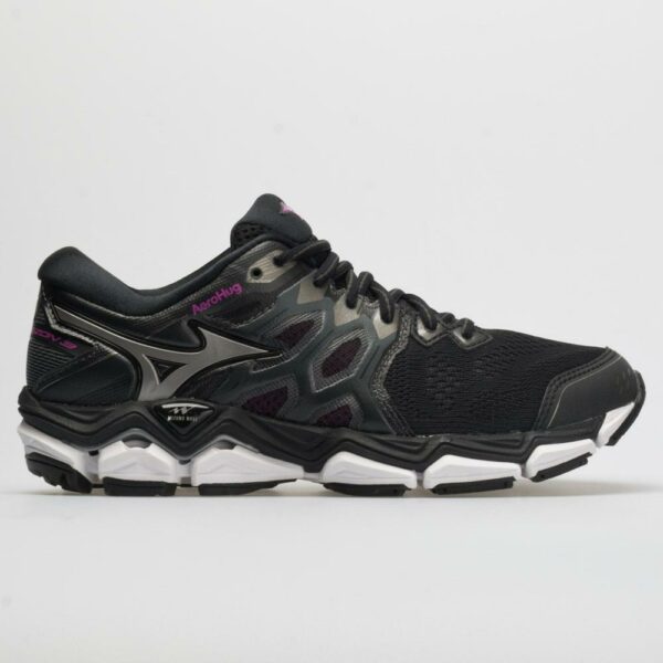 Mizuno Wave Horizon 3 Women's Running Shoes Black/ Metallic Shadow Size 9 Width B - Medium
