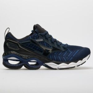 Mizuno Waveknit C1 Men's Running Shoes Dress Blue/Black Size 8.5 Width D - Medium