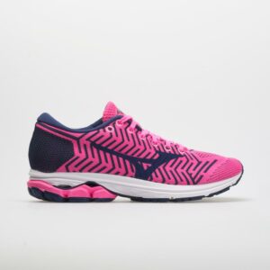 Mizuno Waveknit R2 Women's Running Shoes Pink Glo/Sodalite Blue Size 11 Width B - Medium