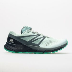 Salomon Sense Ride 2 Women's Trail Running Shoes Icy Morn/Navy Blazer/Electric Green Size 6.5 Width B - Medium