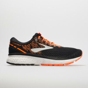 Brooks Ghost 11 Men's Running Shoes Black/Silver/Orange Size 13 Width D - Medium