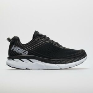 Hoka One One Clifton 5 Men's Running Shoes Black/White Size 15 Width D - Medium