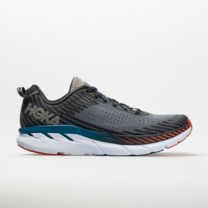 Hoka One One Clifton 5 Men's Running Shoes Frost Gray/Ebony Size 8.5 Width EE - Wide
