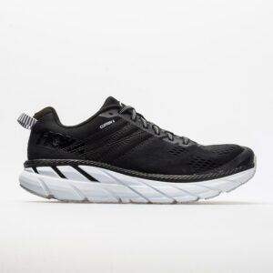 Hoka One One Clifton 6 Women's Running Shoes Black/White Size 10 Width B - Medium