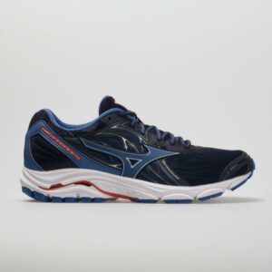 Mizuno Wave Inspire 14 Men's Running Shoes Evening Blue/Cherry Tomato Size 10 Width D - Medium