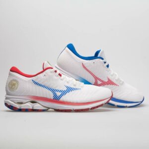 Mizuno Waveknit R2 Peachtree 50th Men's Running Shoes White/Red Size 8.5 Width D - Medium
