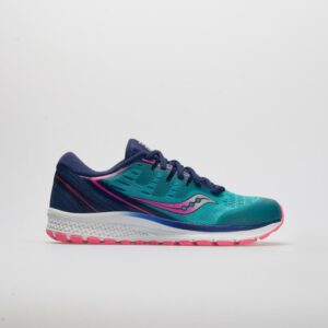 Saucony Guide ISO 2 Junior Teal/Pink Junior Running Shoes Size 4 Width Medium