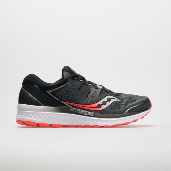 Saucony Guide ISO 2 Men's Running Shoes Black/Gray Size 10 Width EE - Wide