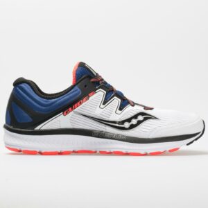 Saucony Guide ISO Men's Running Shoes White/Blue/ViZiRed Size 11 Width D - Medium