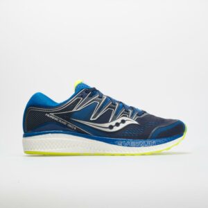 Saucony Hurricane ISO 5 Men's Running Shoes Navy/Citron Size 9 Width D - Medium