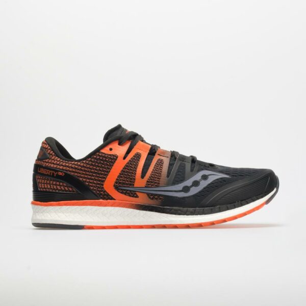 Saucony Liberty ISO Men's Running Shoes Black/Orange Size 12 Width D - Medium