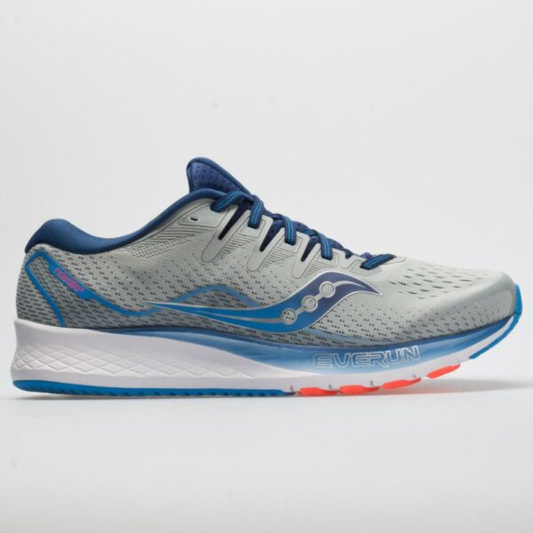 Saucony Ride ISO 2 Men's Running Shoes Gray/Blue Size 9 Width EE - Wide