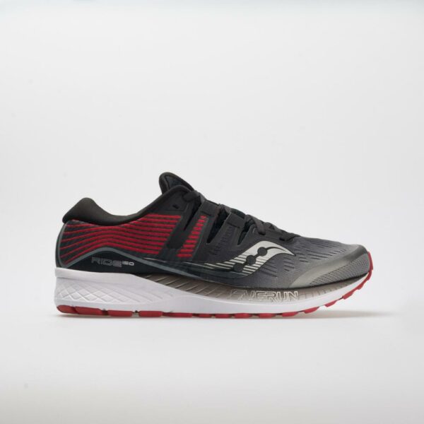Saucony Ride ISO Men's Running Shoes Gray/Black Size 12 Width D - Medium