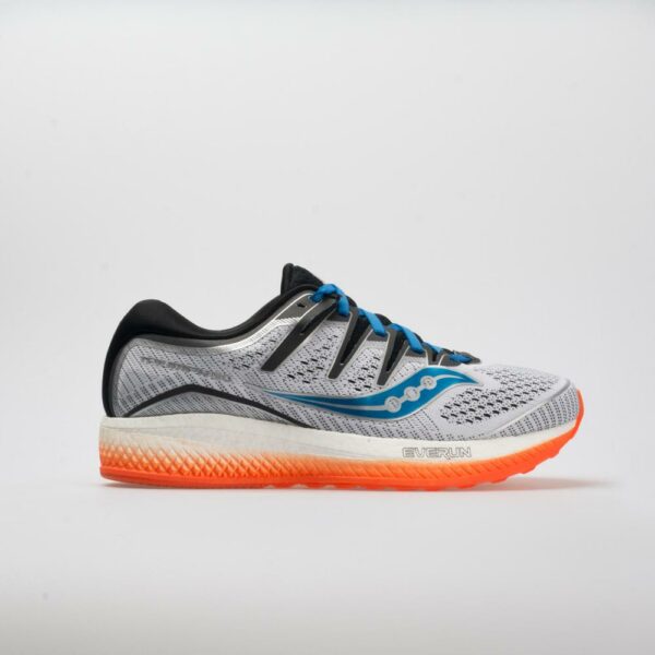 Saucony Triumph ISO 5 Men's Running Shoes White/Black/Orange Size 13 Width D - Medium
