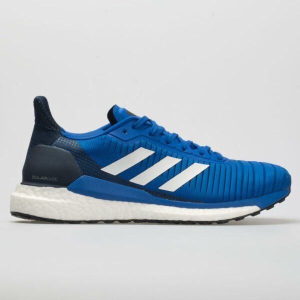 adidas Solar Glide Men's Running Shoes Blue/White/Collegiate Navy Size 9.5 Width EE - Wide