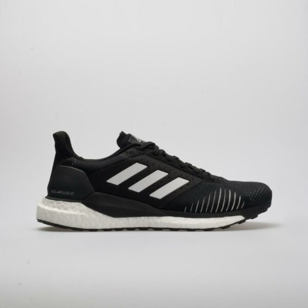 adidas Solar Glide ST Men's Running Shoes Black/White Size 9 Width D - Medium
